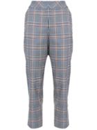 Dice Kayek Mid-rise Tapered Leg Suit Trousers - Blue