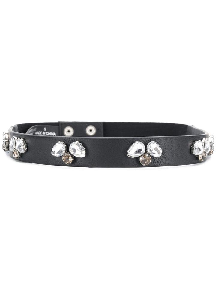 Liu Jo Embellished Belt - Black