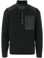Moncler Grenoble Zipped Collar Sweater - Black