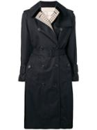 Mackintosh Ink Colour Block Cotton Trench Coat Lm-062bs/cb - Blue