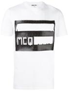 Mcq Alexander Mcqueen Perforated Logo T-shirt, Men's, Size: Xs, White, Cotton