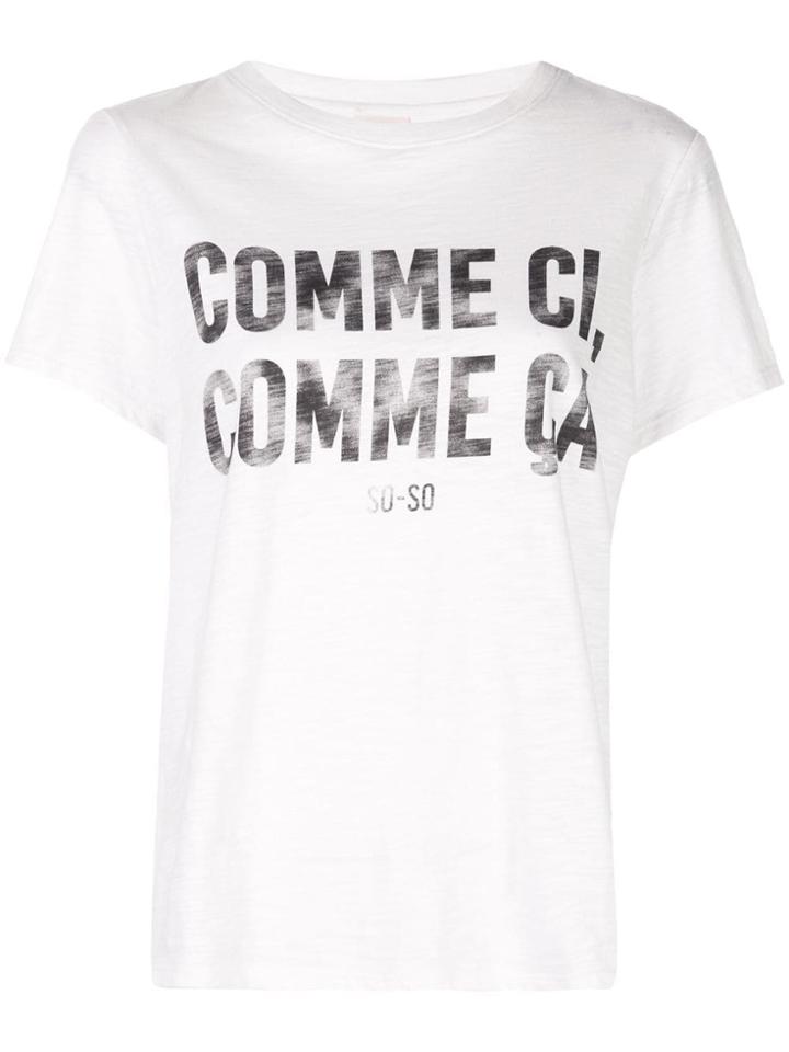 Cinq A Sept Graphic Print T-shirt - White