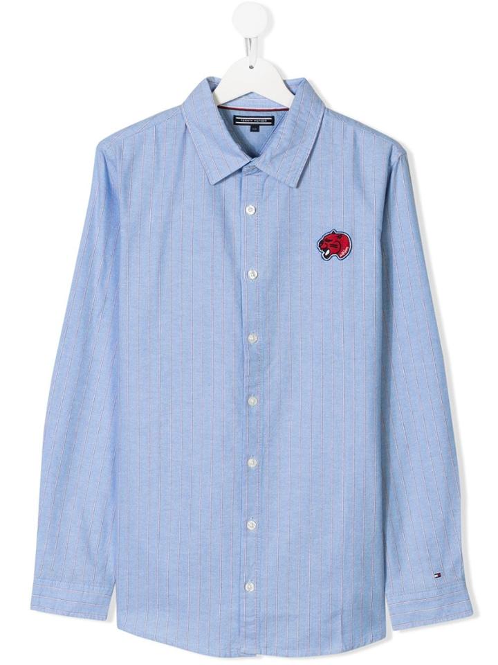 Tommy Hilfiger Junior Chest Patch Shirt - Blue