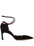 Santoni Décolleté Pointed Pumps - Black