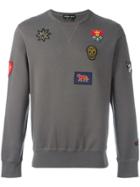 Alexander Mcqueen Badge Applique Sweatshirt - Grey