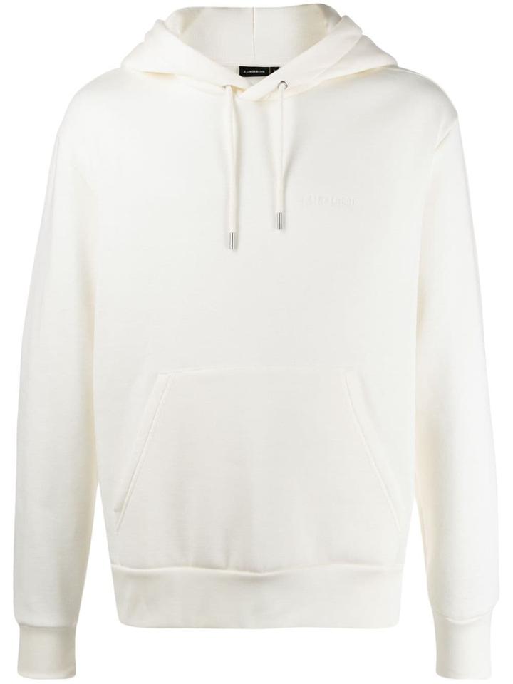 J.lindeberg Chip Embroidered Logo Hoodie - Neutrals