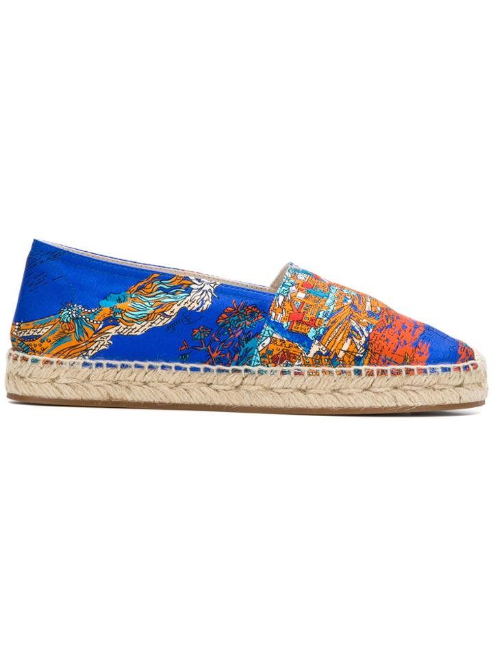 Emilio Pucci Portofino Print Espadrilles - Blue