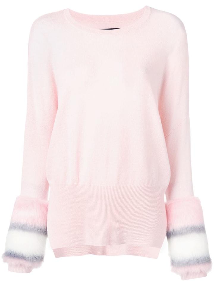 Izaak Azanei Long Cuff Sweater - Pink