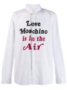 Love Moschino Slogan Detail Shirt - White