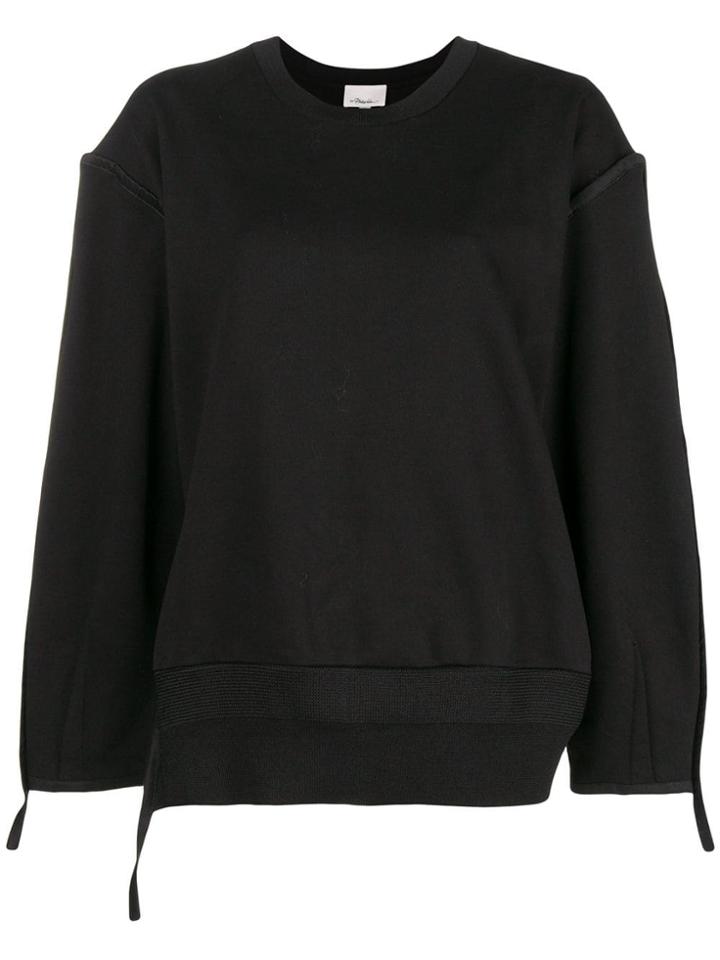 3.1 Phillip Lim Pronounced Seams Sweatshirt - Black