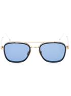 Thom Browne Square Frame Sunglasses, Women's, Blue, Glass Fiber/metal (other)