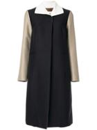 Marni Straight Fit Buttoned Coat - Black