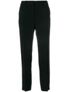 Mantu Creased Cropped Trousers - Black