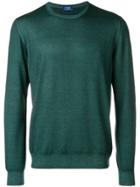 Barba Knit Cerw Neck Sweater - Green