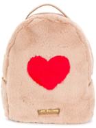 Love Moschino Faux Fur Backpack - Nude & Neutrals