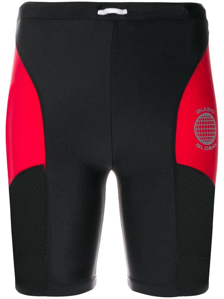Danielle Guizio Colour-block Cycling Shorts - Black