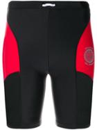 Danielle Guizio Colour-block Cycling Shorts - Black