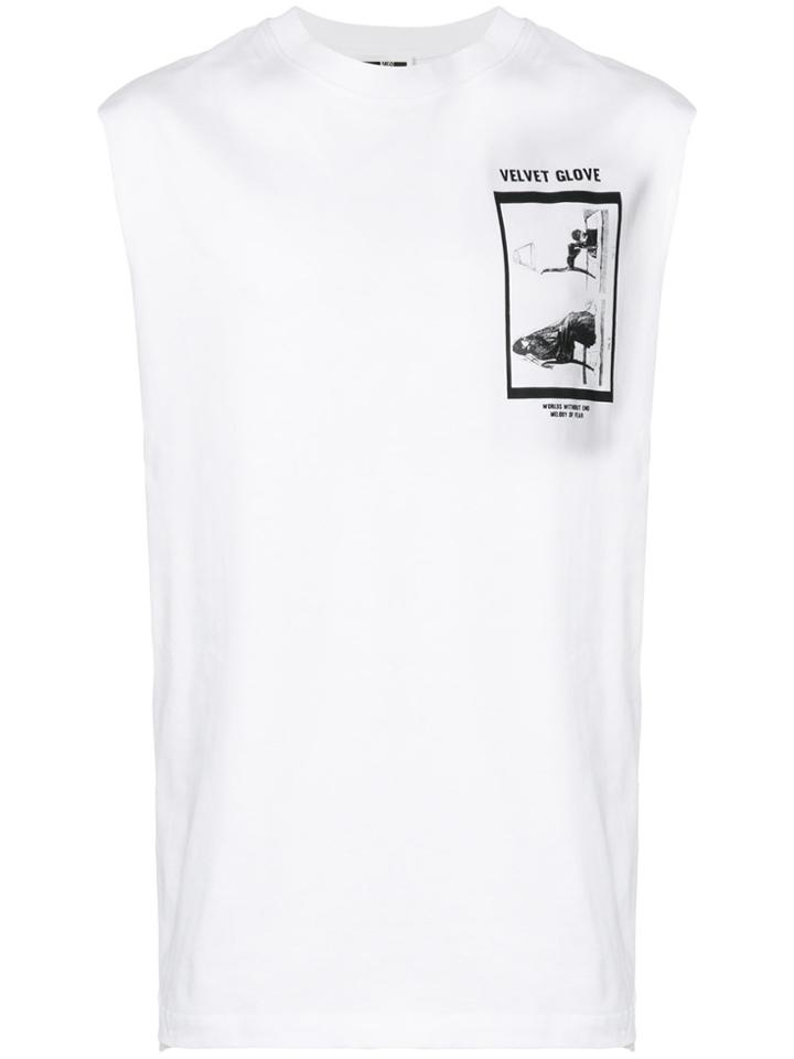Mcq Alexander Mcqueen Mystic Cards Sleeveless T-shirt - White