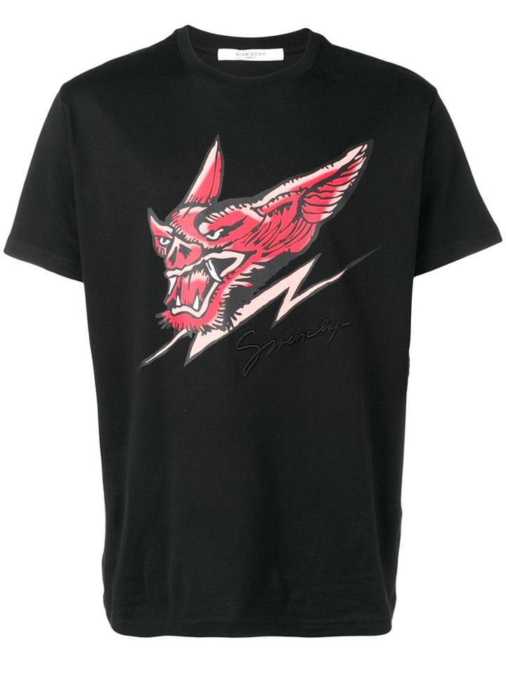 Givenchy Monster Print T-shirt - Black