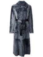 Drome Woven Fur Coat, Women's, Size: Small, Grey, Lamb Fur/lamb Skin