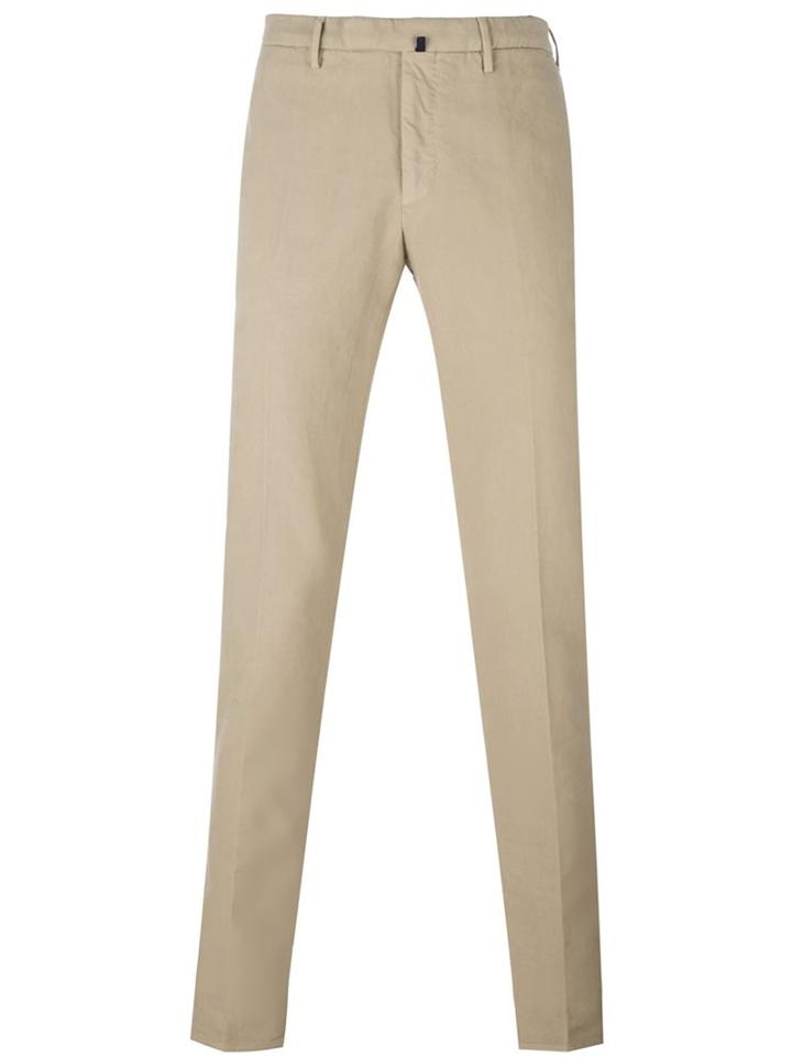 Incotex Slim-fit Chinos, Men's, Size: 50, Nude/neutrals, Cotton/spandex/elastane