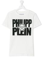 Philipp Plein Kids - Logo Print T-shirt - Kids - Cotton - 16 Yrs, White
