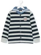 Diesel Kids - Striped Hoodie - Kids - Cotton/polyester - 6 Yrs, Boy's, White
