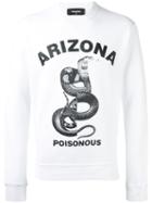 Dsquared2 - Arizona Snake Printed Sweatshirt - Men - Cotton - M, White, Cotton
