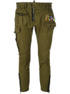 Dsquared2 'golden Arrow' Cropped Military Trousers