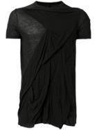 Rick Owens Drkshdw Crease Effect T-shirt - Black