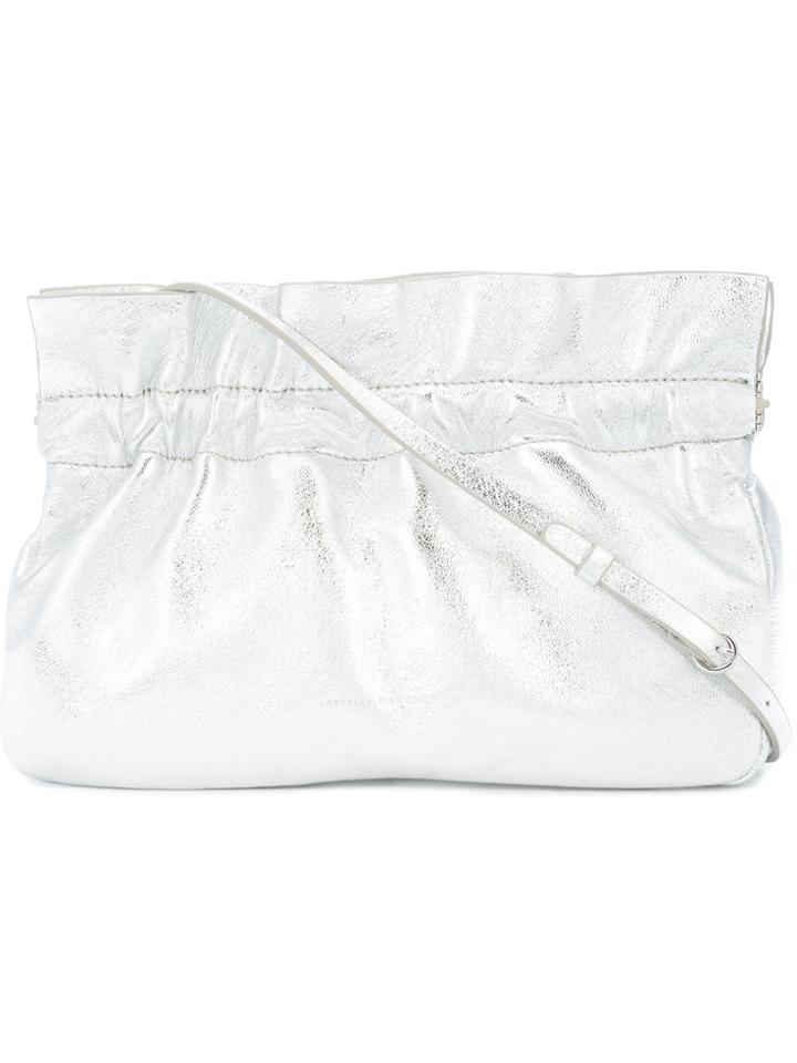 Loeffler Randall Ruché Detail Crossbody Bag - Metallic