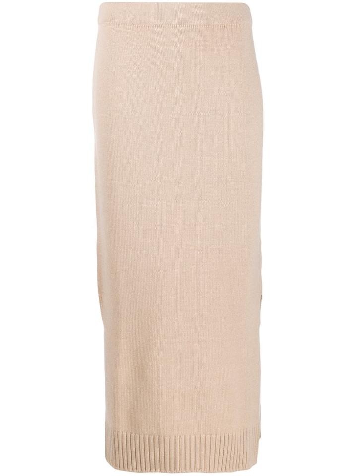 Lamberto Losani Fine Knit Skirt - Neutrals