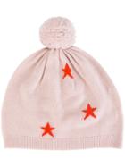Chinti And Parker Star Intarsia Hat, Women's, Pink/purple, Cashmere/wool