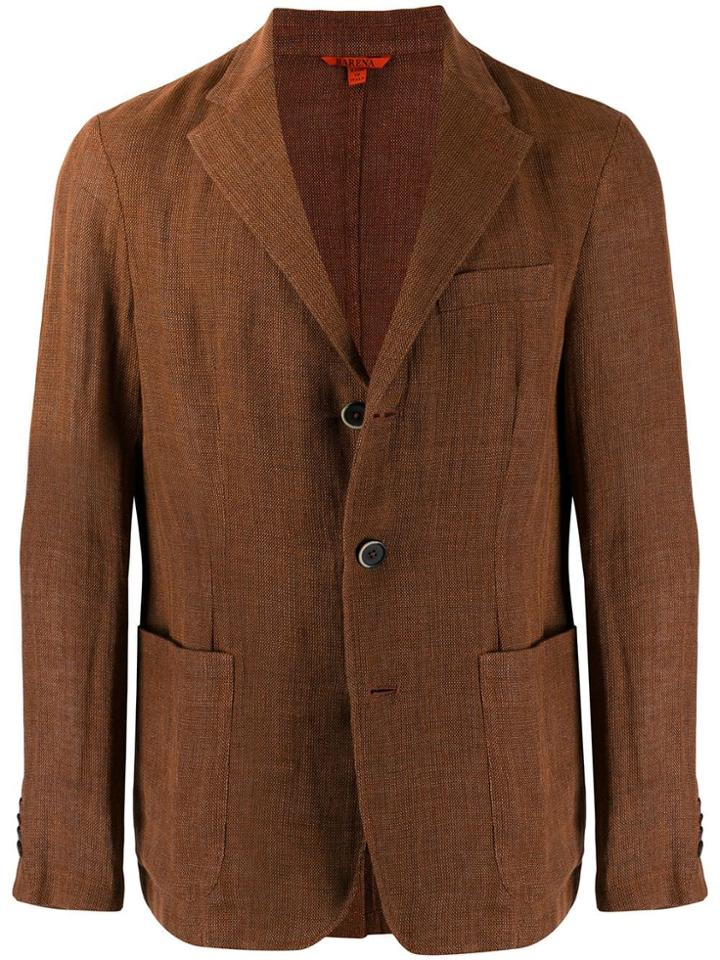 Barena Textured Blazer - Brown