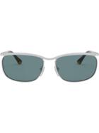 Persol Rectangular Frame Sunglasses - Silver