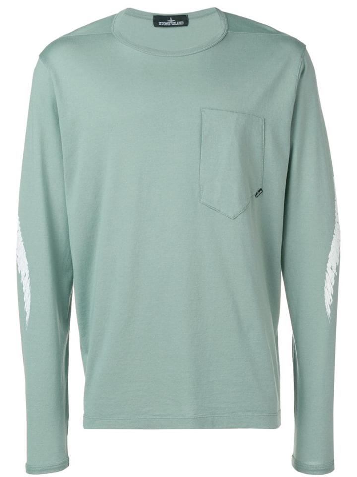 Stone Island Shadow Project Green Longsleeved Top