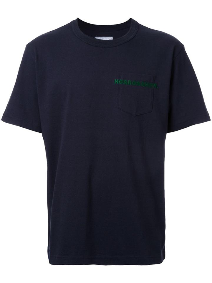 Sacai Horrorshow Patch Pocket T-shirt - Blue