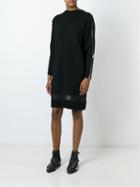 Rag & Bone Zipped Longsleeved Short Dress, Women's, Size: Large, Black, Nylon/spandex/elastane/merino