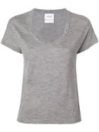 Barrie Distressed Cashmere T-shirt - Grey