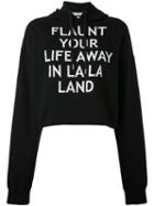 Each X Other - 'flaunt Your Life Away' Studded Hoodie - Women - Cotton - M, Black, Cotton