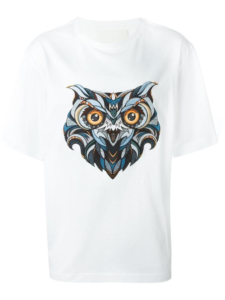 Juun.j Owl Print T-shirt