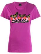 Pinko Butterfly Branded T-shirt - Purple
