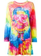 Moschino Elephant Tie Dye Effect Dress, Women's, Size: Small, Cotton