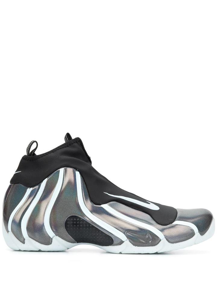 Nike Logo Ankle Sneakers - Black