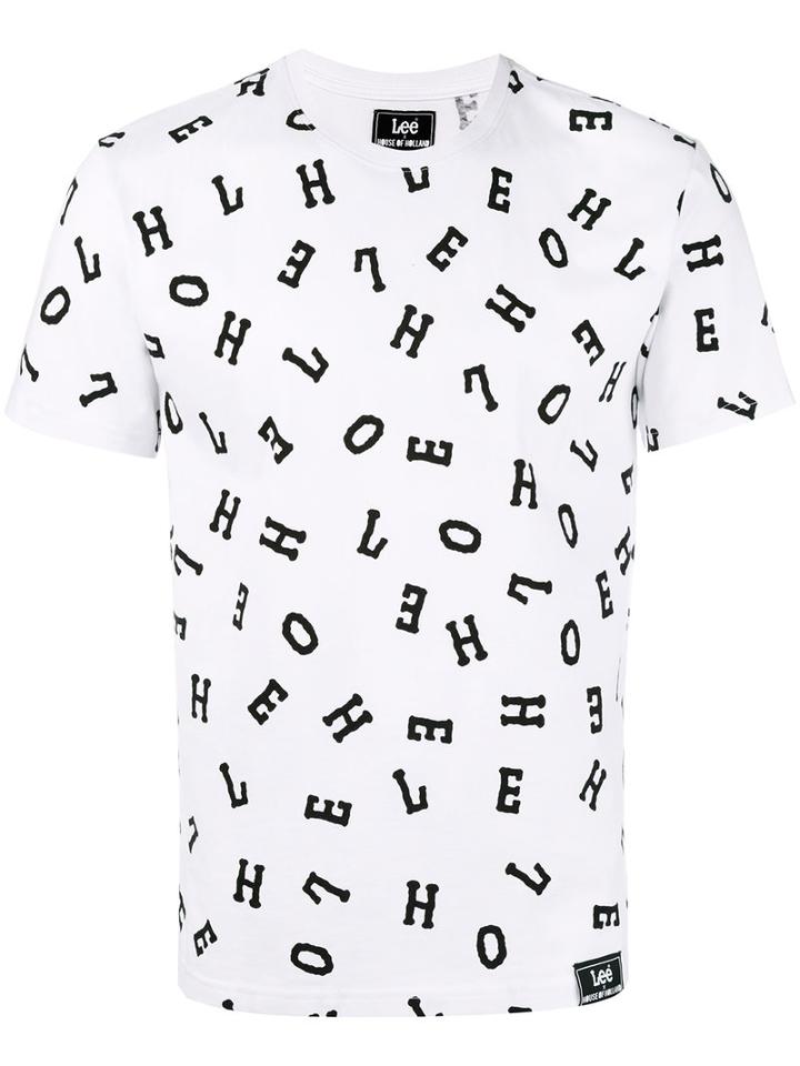 House Of Holland - Letter Print T-shirt - Men - Cotton - L, White, Cotton