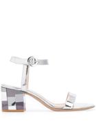 Gianvito Rossi Chunky Heel Sandals - Silver