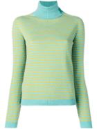 Rochas Stripe Knitted Jumper - Green