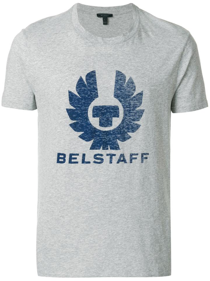 Belstaff Logo Print T-shirt - Grey