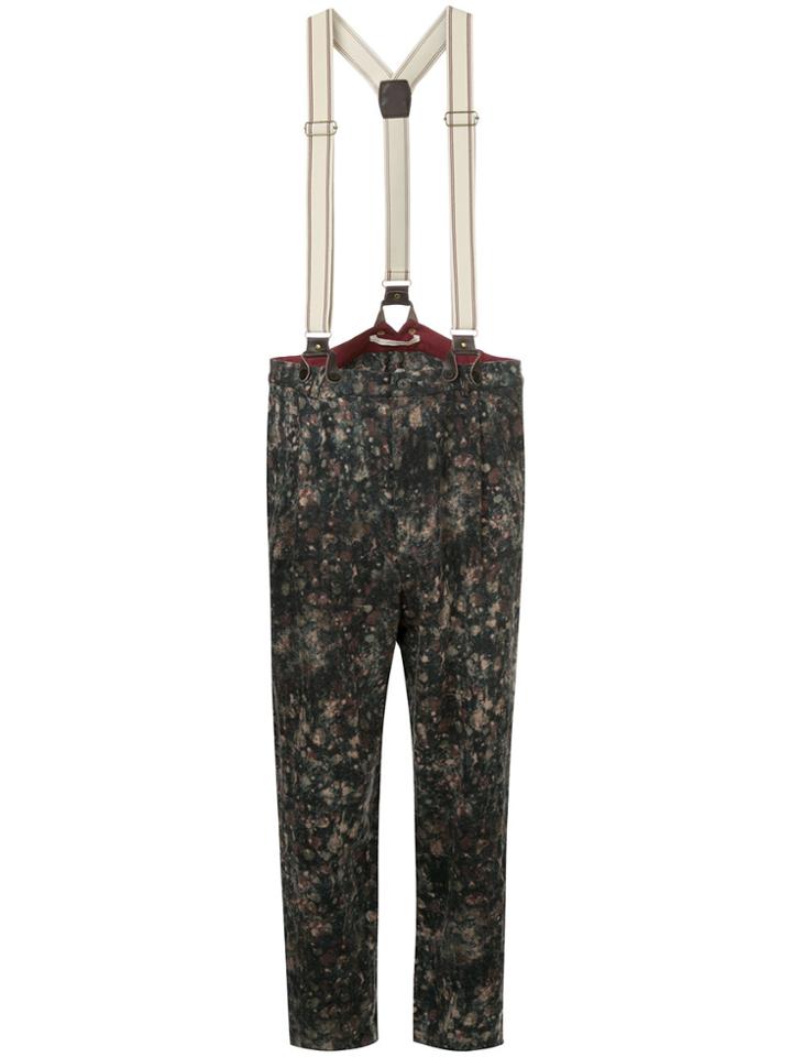 Aleksandr Manamïs Tapered Trousers With Braces - Multicolour