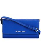 Michael Michael Kors 'jet Set Travel' Wallet Crossbody Bag, Women's, Blue